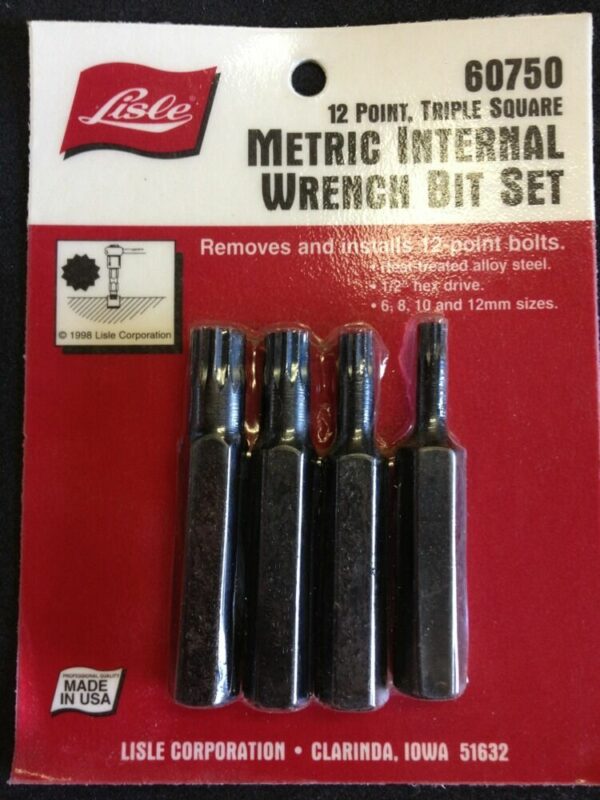 12 Point Triple Square Metric Wrench Bit Set