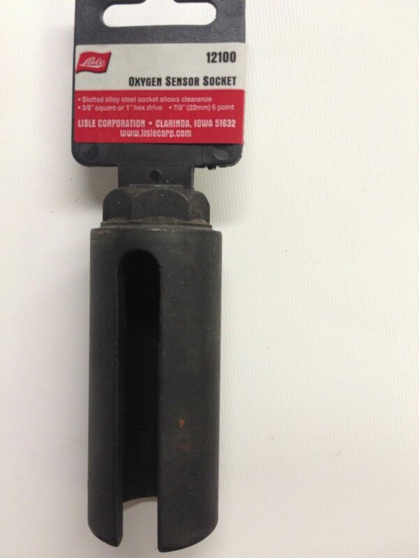 LISLE 12100 Oxygen Sensor Socket 1" hex drive 7/8" 6 point or 22 mm