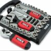 45 Piece 1/4in and 3/8in Drive Stubby Hand Tools Set Tit18020 - Image 3