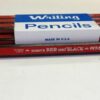 Dixon Carpenter Red And Black Wooden Pencils 997-s Soft 12 Piece - Image 3