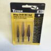 Titan 3 Piece Titanium Step Drill Bit Set - Image 4